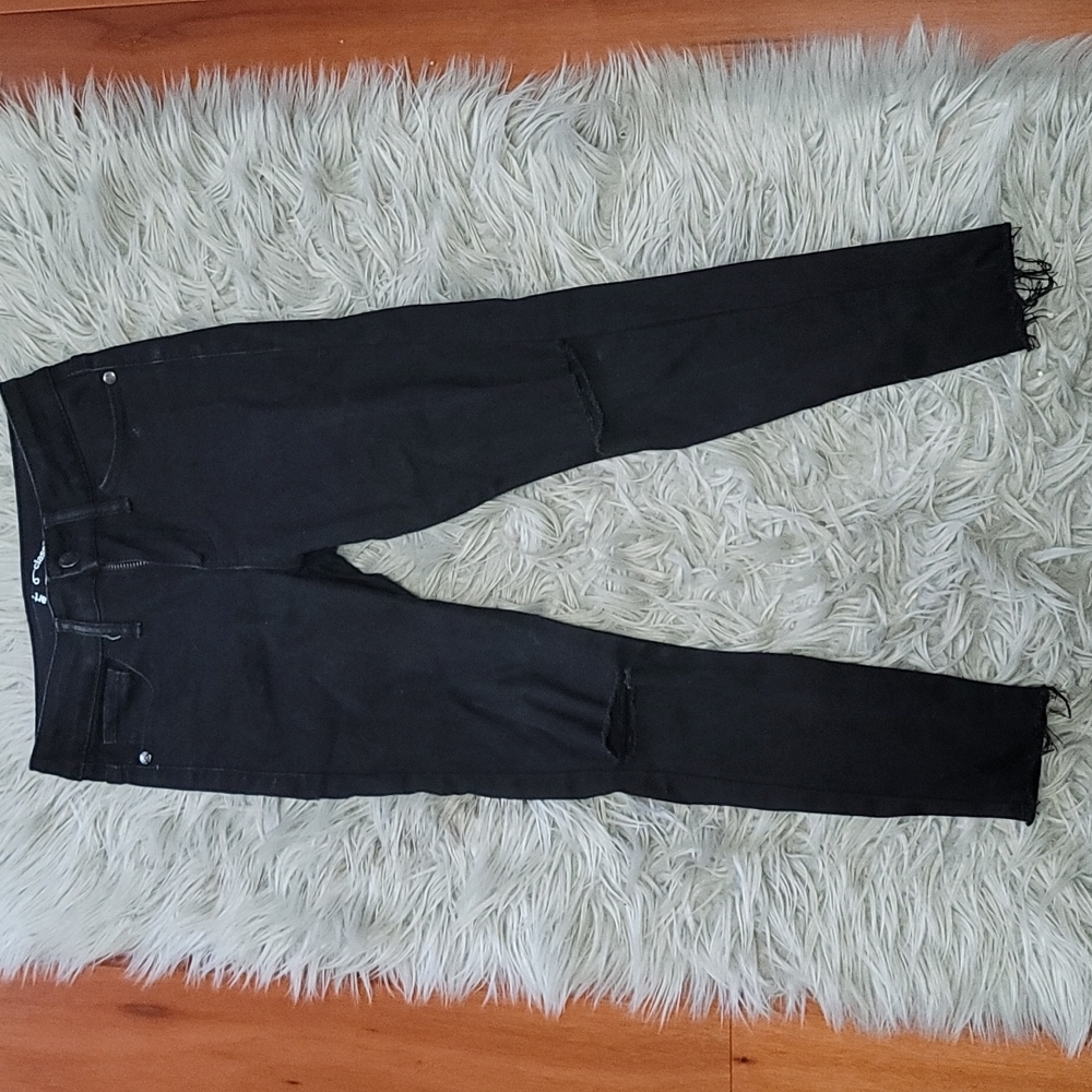 Distressed jeans